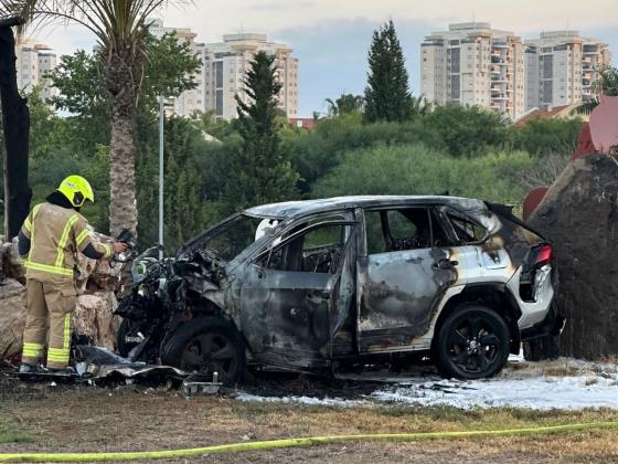 В Ашкелоне взорвался автомобиль. Двое раненых