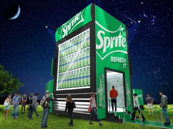 Самый большой холодильник в мире от Sprite – ультимативное освежение